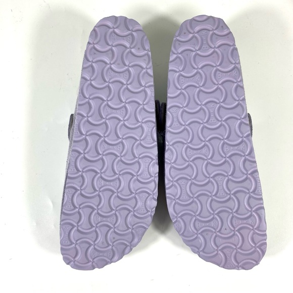 Birkenstock Boston Shearling Suede Clogs Purple Fog - Picture 10 of 17